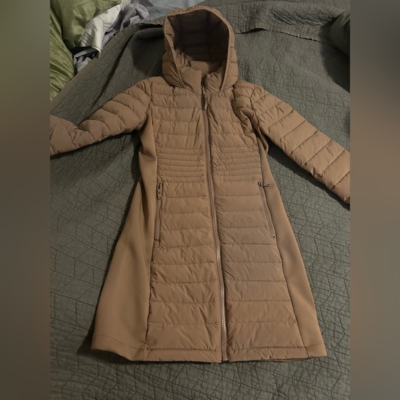 Calvin Klein Women's Tan Puffer Coat - Picture 1 of 4